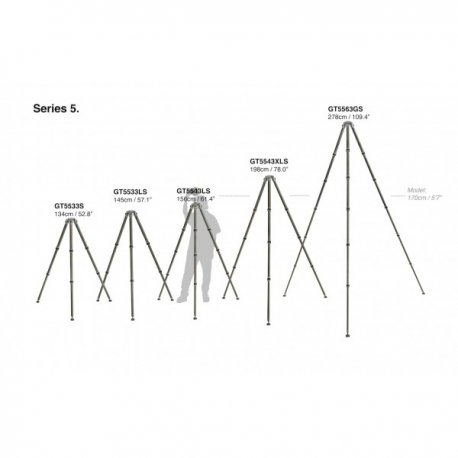 Stativ Gitzo GT5533S Systematic, ser. 5, 3 sekce